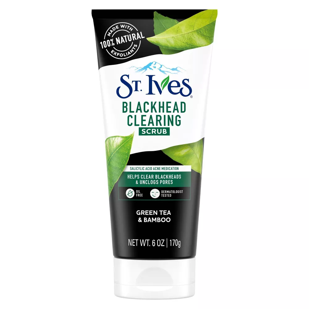 St. Ives Blackhead Clearing Scrub Green Tea and Bamboo, 6 Oz